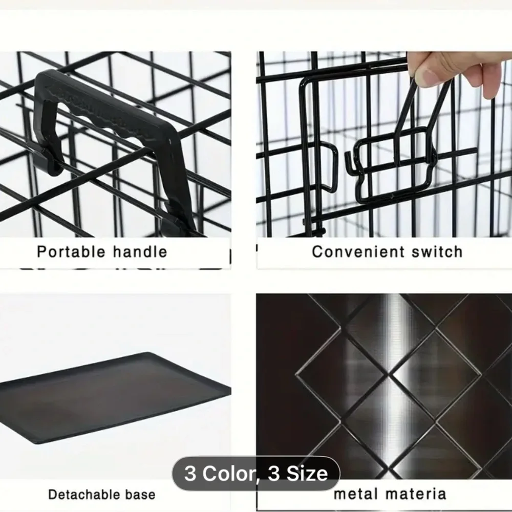 Pink Foldable Pet Cage/Crate for Small Pets